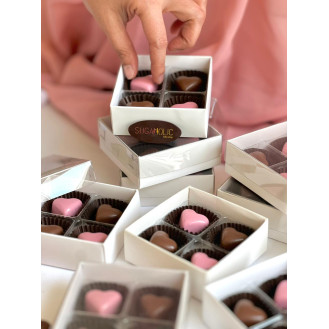 Pink and Brown Valentines Chocolate